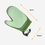 Gant de toilettage pour animaux en silicone avec brosse double face flottante-Exclusif app