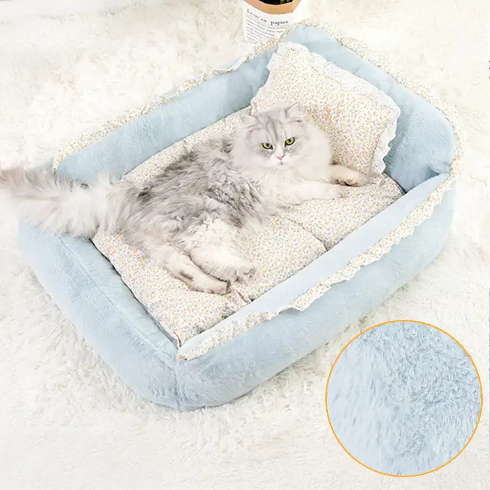 Lit pour petit chien doux moelleux chic lavable