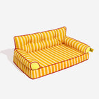 Canapé-lit pliable déperlant pour chien à rayures tendance - Sunny Siesta