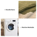Housse de canapé non glissante en chenille contrastée irrégulière et stylée, résistant aux rayures.