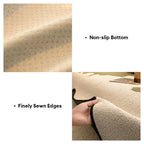 Housse de canapé non glissante en chenille contrastée irrégulière et stylée, résistant aux rayures.