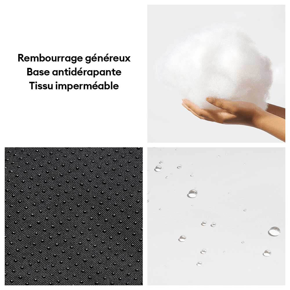 Lit pour animal en forme de bateau imperméable et rafraîchissant avec oreiller – Chill Raft