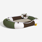 Lit pour animal en forme de bateau imperméable et rafraîchissant avec oreiller – Chill Raft