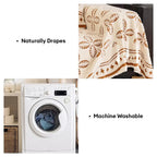 Couverture multi-usages en velours jacquard à motif de feuilles pour décoration de canapé