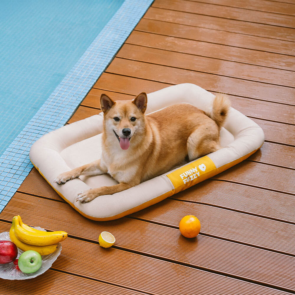 Tapis orthopédique imperméable et résistant aux rayures pour chien motif coloris block - Trek Lounge