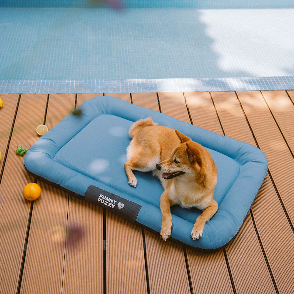 Tapis orthopédique imperméable et résistant aux rayures pour chien motif coloris block - Trek Lounge