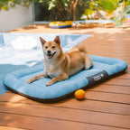 Tapis orthopédique imperméable et résistant aux rayures pour chien motif coloris block - Trek Lounge