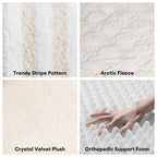 Maison de chat rayée et confortable - Retraite douillette