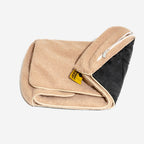 Couverture du Lit - Canapé-lit rayé tendance en fausse laine d'agneau double couche