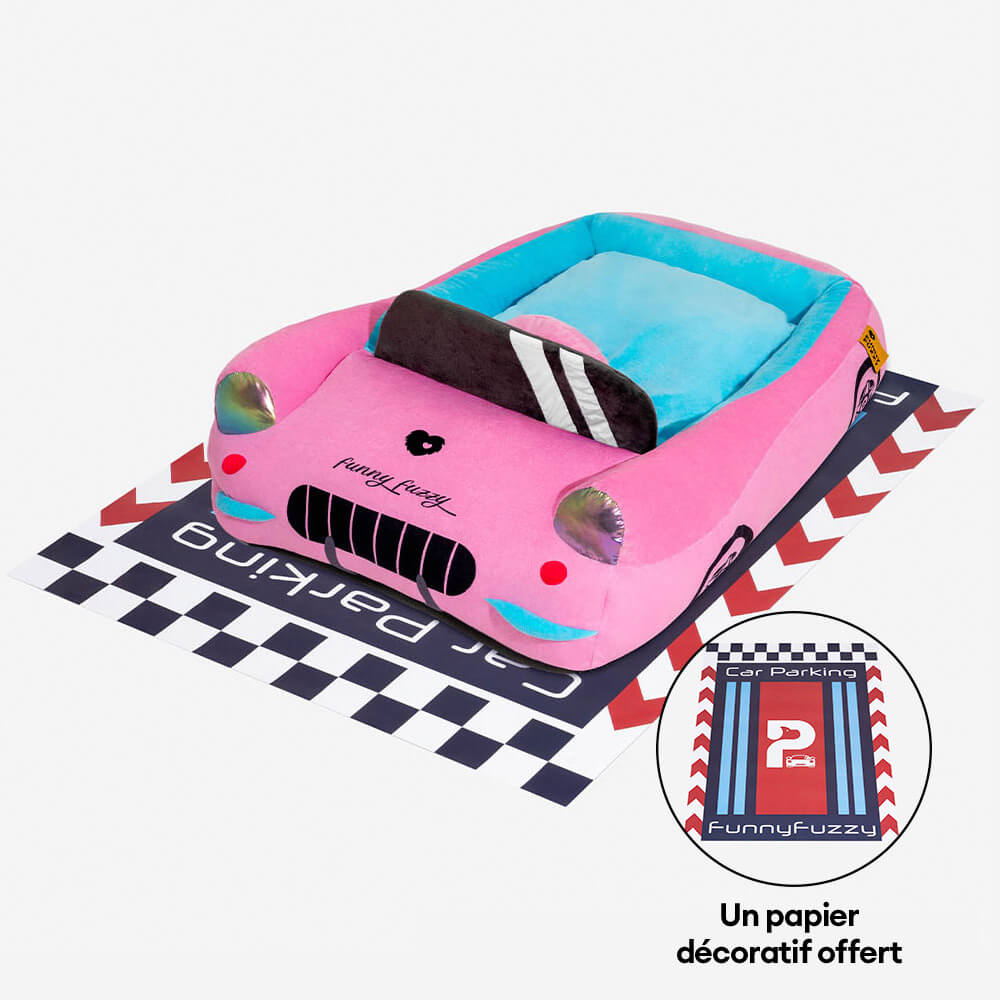 Lit pour animal convertible voiture de course - Fast et Fur