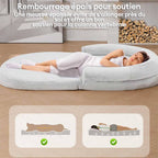 Lit orthopédique en peluche pour chien et homme