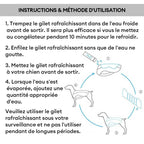 Gilet Respirant Prévention Insolation Gilet Refroidissant Pour Chien Imbibable