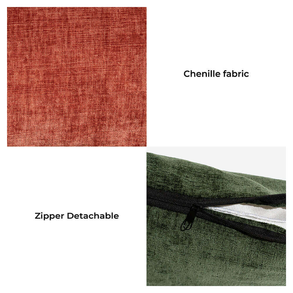 Canapé-lit pour chat en chenille vintage lavable et doux