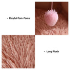 Caverne pour chat en peluche douillette et chaleureuse, lit pour chien