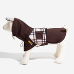 Imperméable ajustable pour chien à carreaux vintage protection contre les intempéries