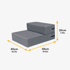 Escaliers pour animaux modulables à plusieurs niveaux en cuir PU imperméable et lavable