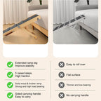 Rampe en bois pour chien réglable 4 hauteurs escaliers pliables pour chien