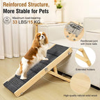 Rampe en bois pour chien réglable 4 hauteurs escaliers pliables pour chien