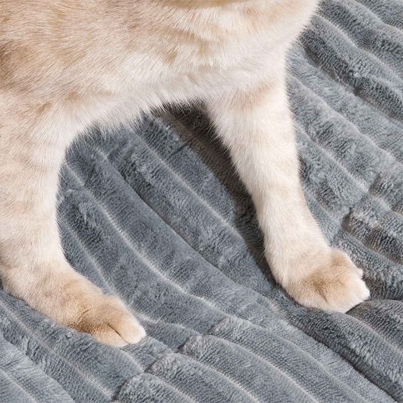 Housse de canapé en biscuits gaufrés flanelle douce et confortable avec tapis respirant pour animaux