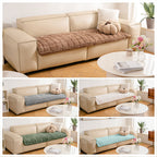 Housse de canapé en flanelle douce et respirante motif gaufre pour animaux confortable et cosy